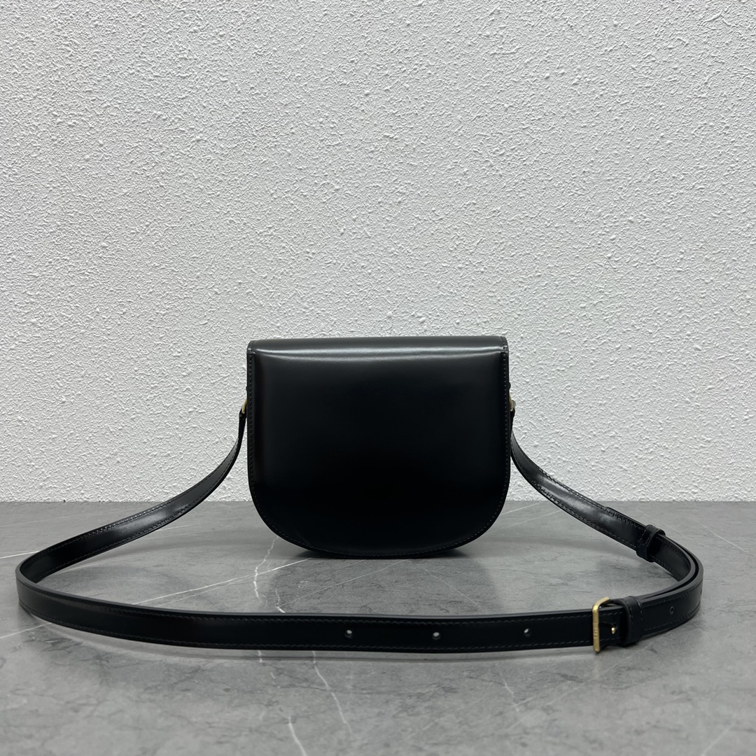 Celine Teen Besace Triomphe Black For Women 4in/10cm 110413BF4.38NO - Soul Replicas