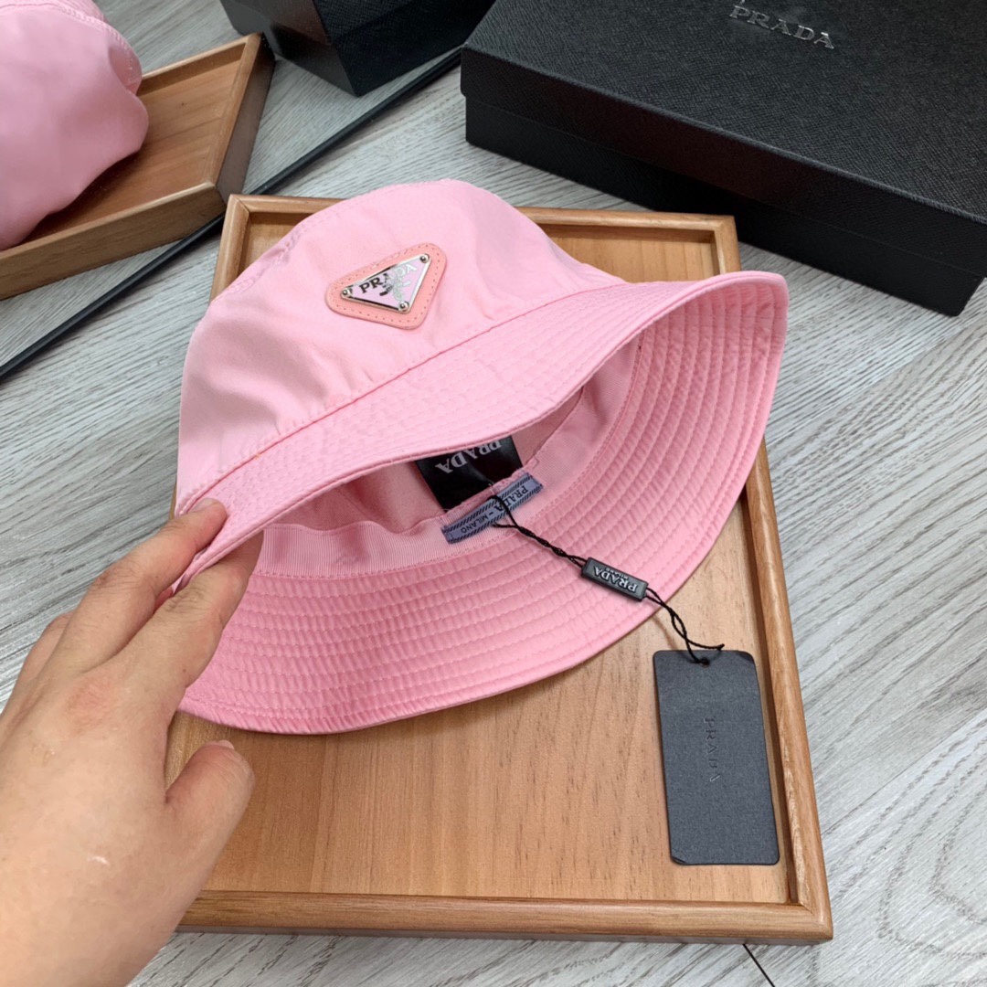 Prada Re-Nylon Bucket Hat Pink Prada Hat - Soul Replicas