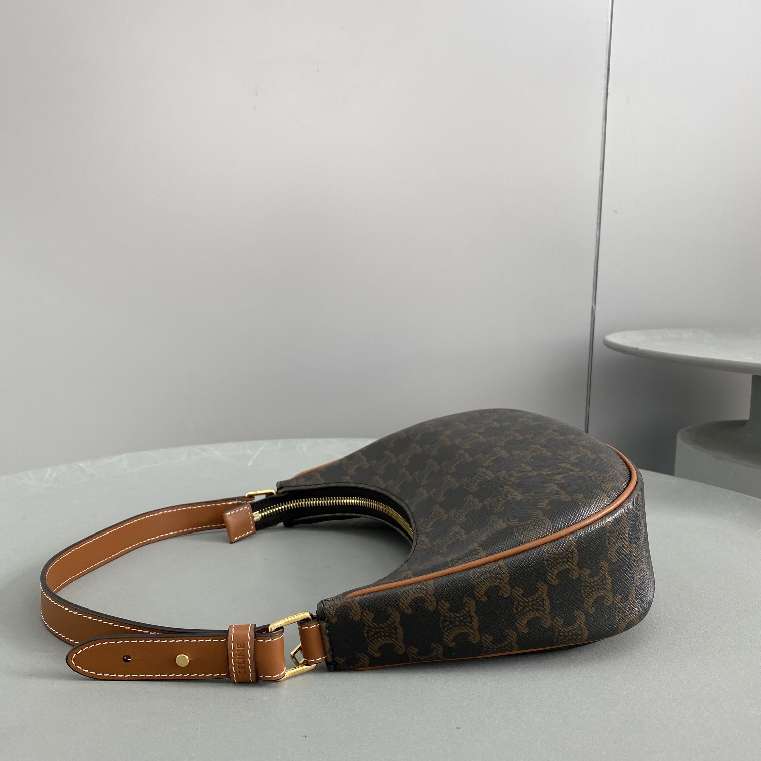 Celine Ava Bag In Triomphe Canvas Brown For Women 9in/23.5cm 193952BZJ.04LU - Soul Replicas