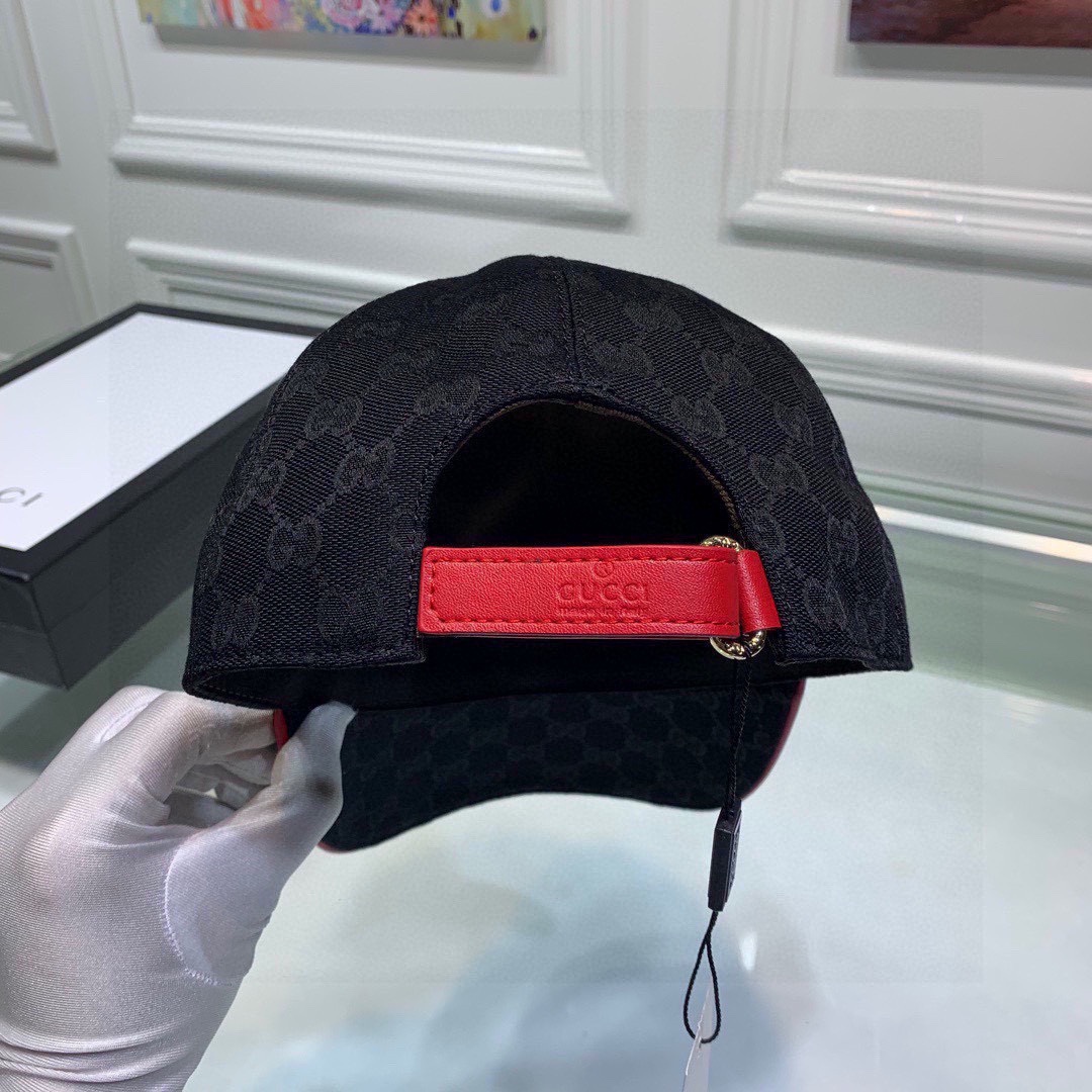 Gucci Canvas Baseball Hat Black Gucci Hat - Soul Replicas