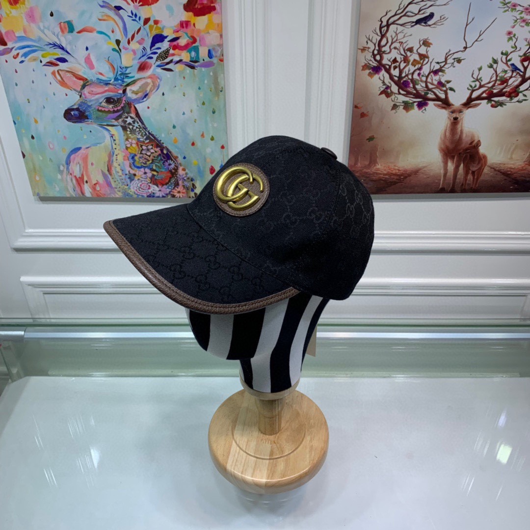Gucci Canvas Baseball Hat Black Gucci Hat - Soul Replicas