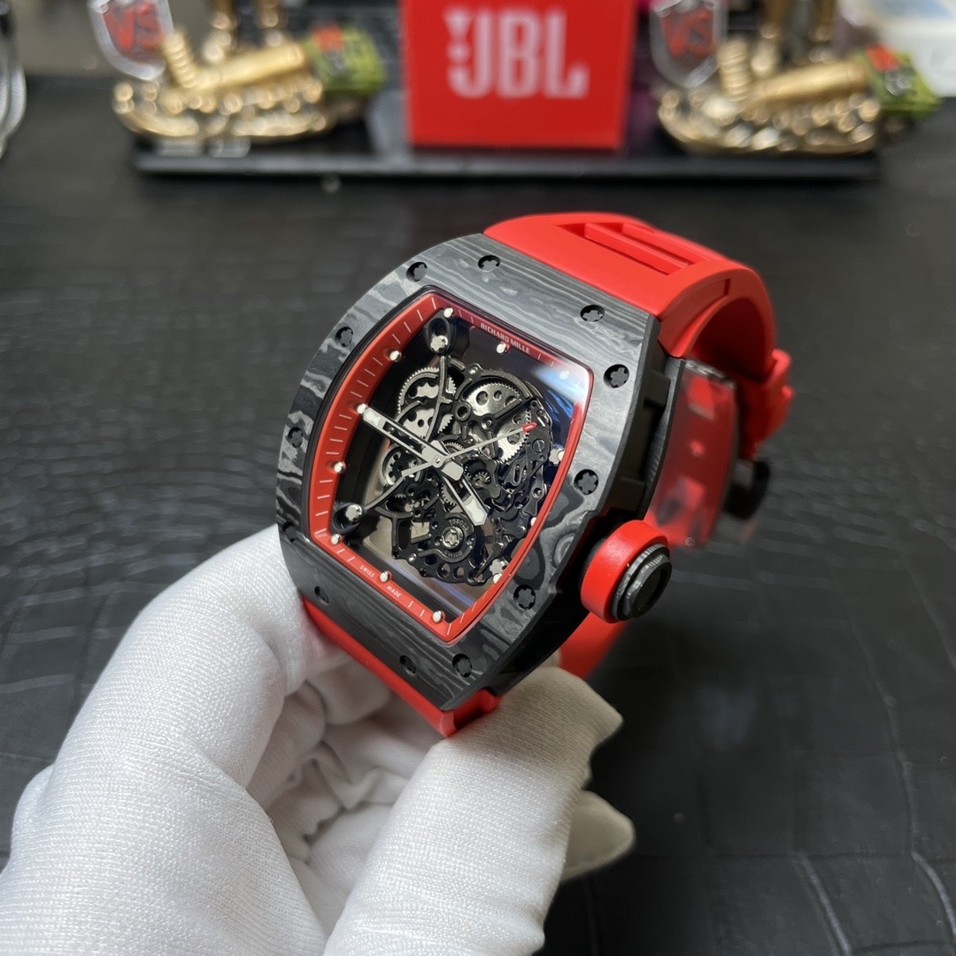 Richard Mille RM055 Carbon NTPT Replica 1:1 Watch Red BBR 45mm - Soul Replicas