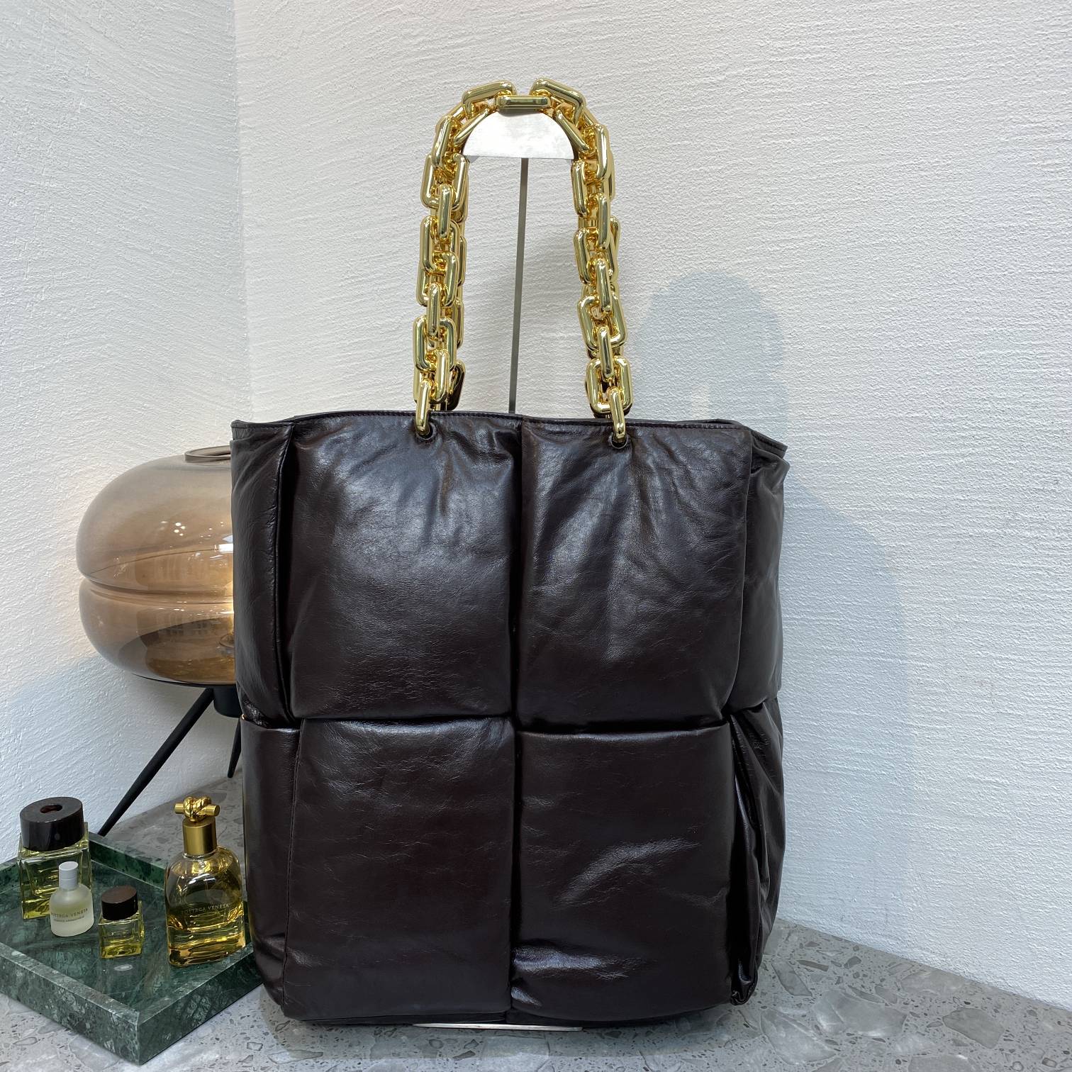 Bottega Veneta Handle Bag Brown. For Women. Women-s Bags 15.8in/40cm - Soul Replicas