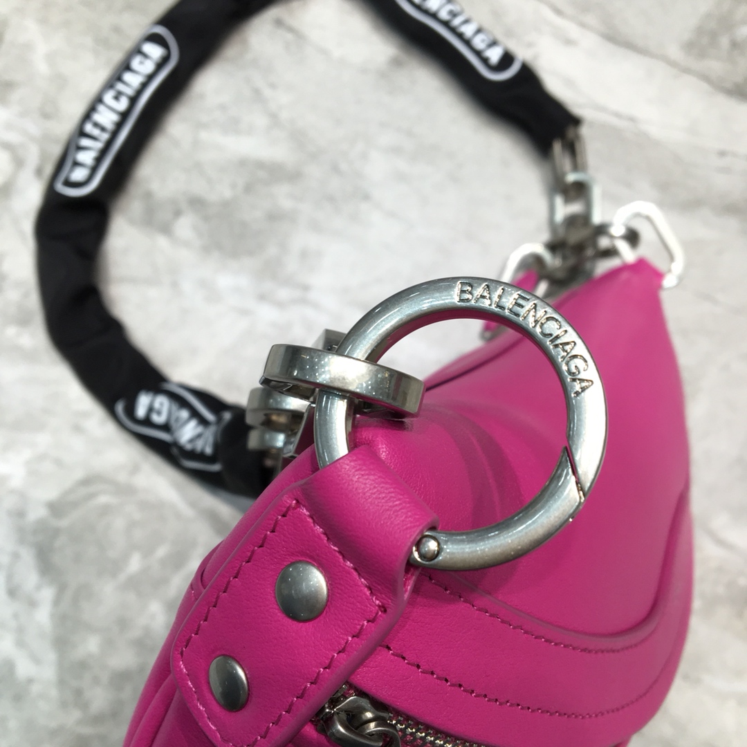 Balenciaga Souvenir XXS Belt Bag In Dark Pink. For Women. Women-s Bags 11.8in/30cm - Soul Replicas