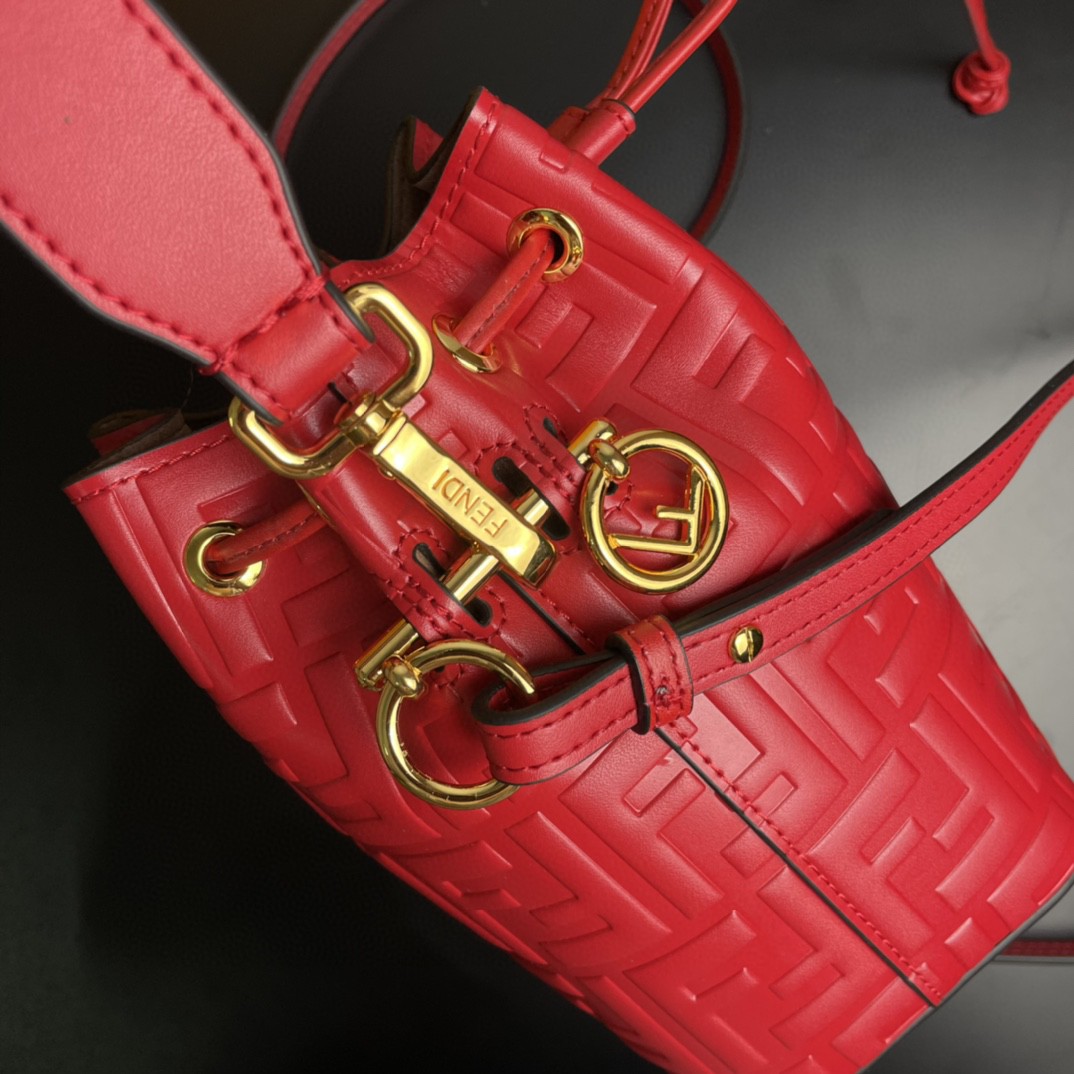 Fendi Mon Tresor Red Mini Bag For Woman 18cm/7in - Soul Replicas