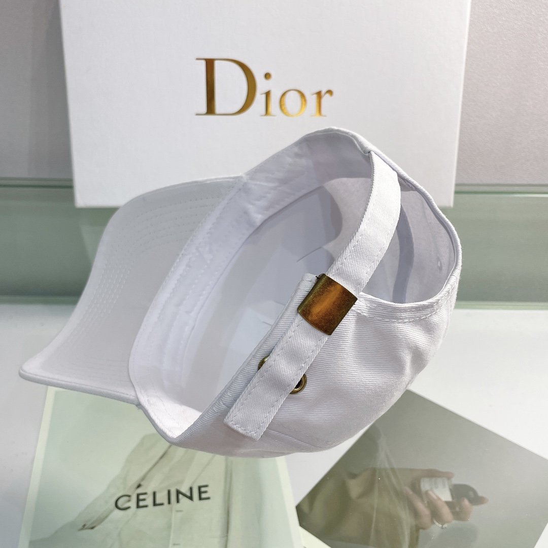 Christian Dior Jack Dior Baseball Cap In White - Soul Replicas