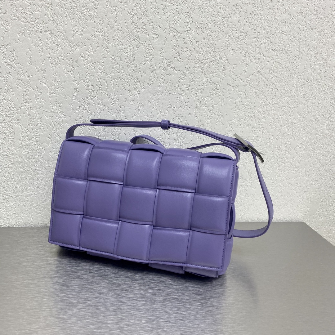 Bottega Veneta Padded Cassette Violet. For Women. Women's Bags 10.2in/26cm - Soul Replicas