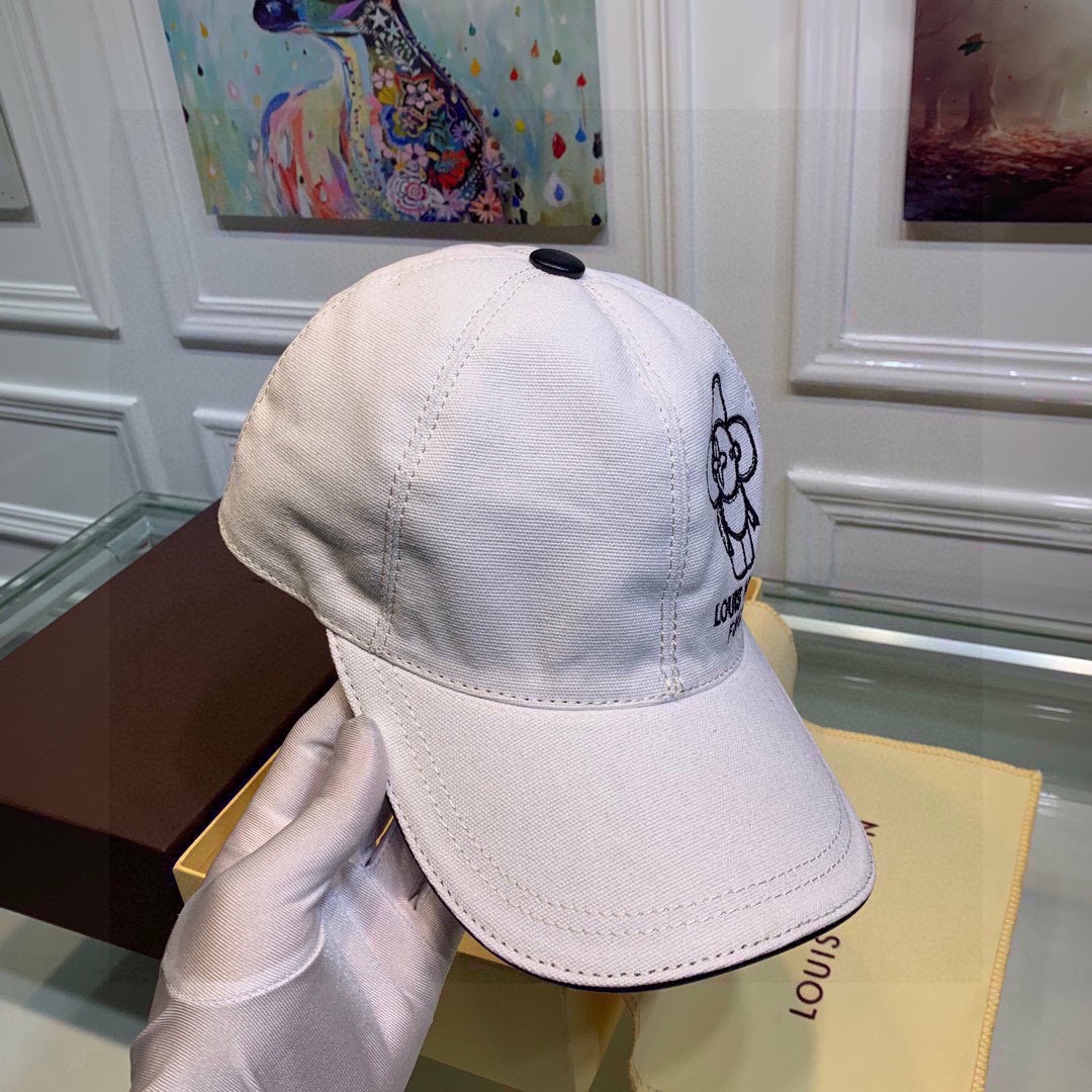 Louis Vuitton Be My Cap White LV Cap - Soul Replicas