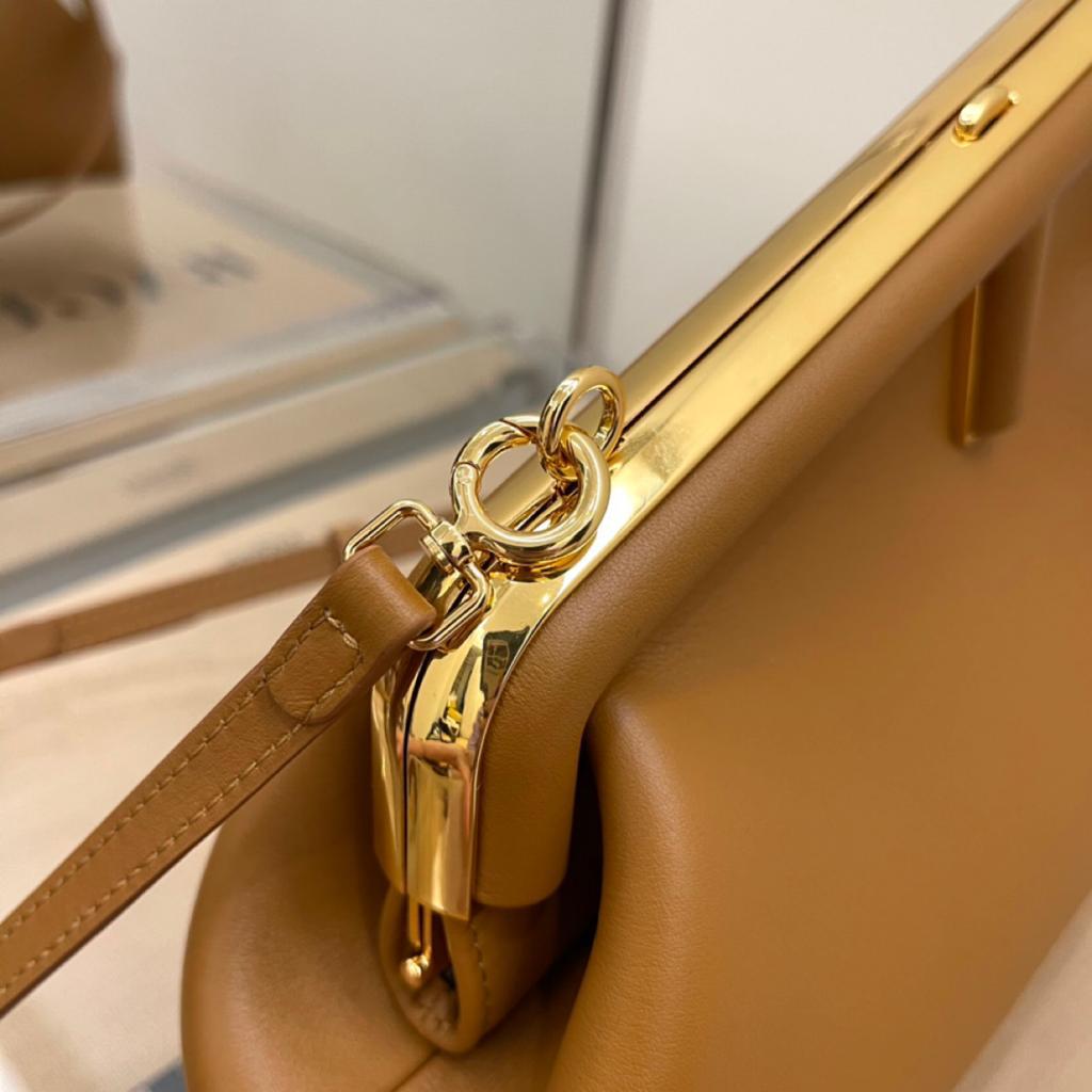 Fendi First Small Brown For Women. Women-s HandBags. Shoulder And Crossbody Bags 10.2in/26cm FF 8BP129ABVEF0NYJ - Soul Replicas