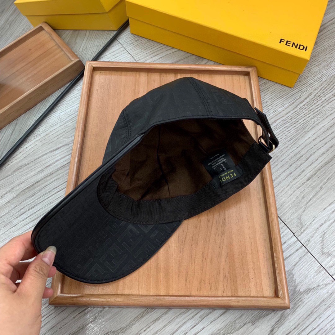 Fendi Baseball Cap Black Fendi Cap - Soul Replicas