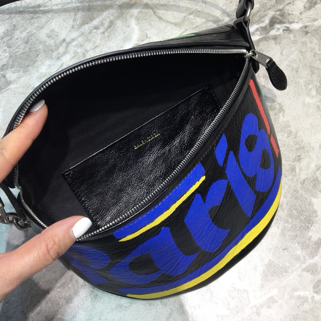Balenciaga Souvenir XS Belt Bag In Black. For Women. Women-s Bags 9.5in/24cm - Soul Replicas