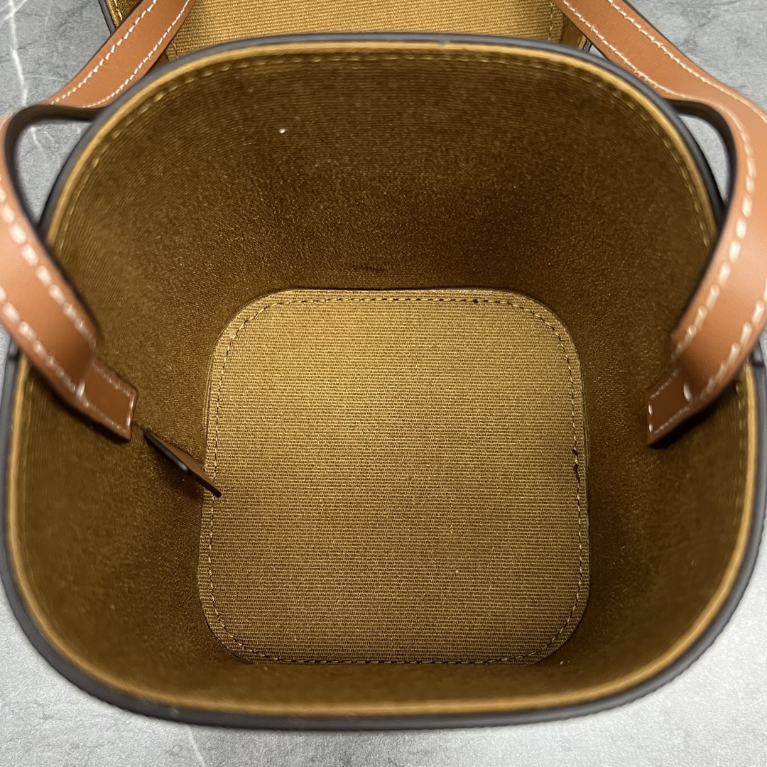 Celine Small Box Cuir Triomphe In Triomphe Canvas Tan For Women 4in/11cm 199262EIN.04LU - Soul Replicas