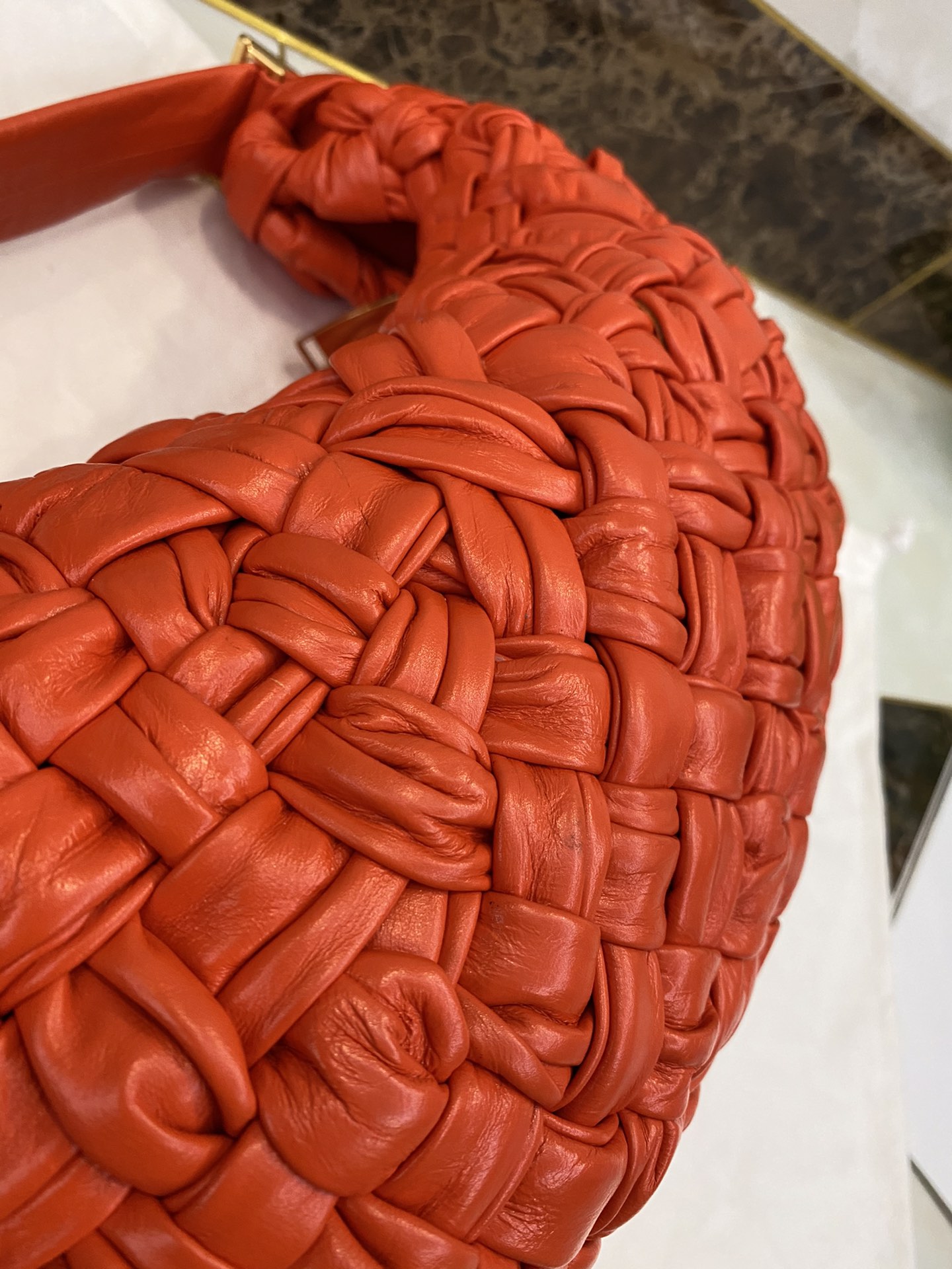 Bottega Veneta Banana Orange. For Women. Women-s Bags 13.9in/35.5cm 620917VCQ717566 - Soul Replicas