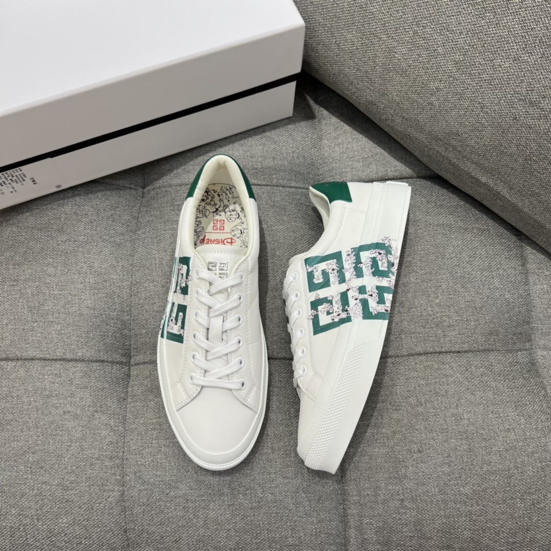 Givenchy City Sport 101 Dalmatians Sneakers Green For Men GVC - Soul Replicas