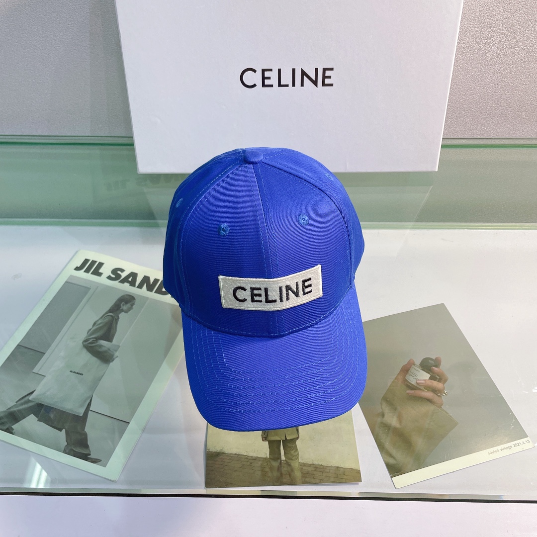Celine Baseball Cap In Cotton Blue - Soul Replicas