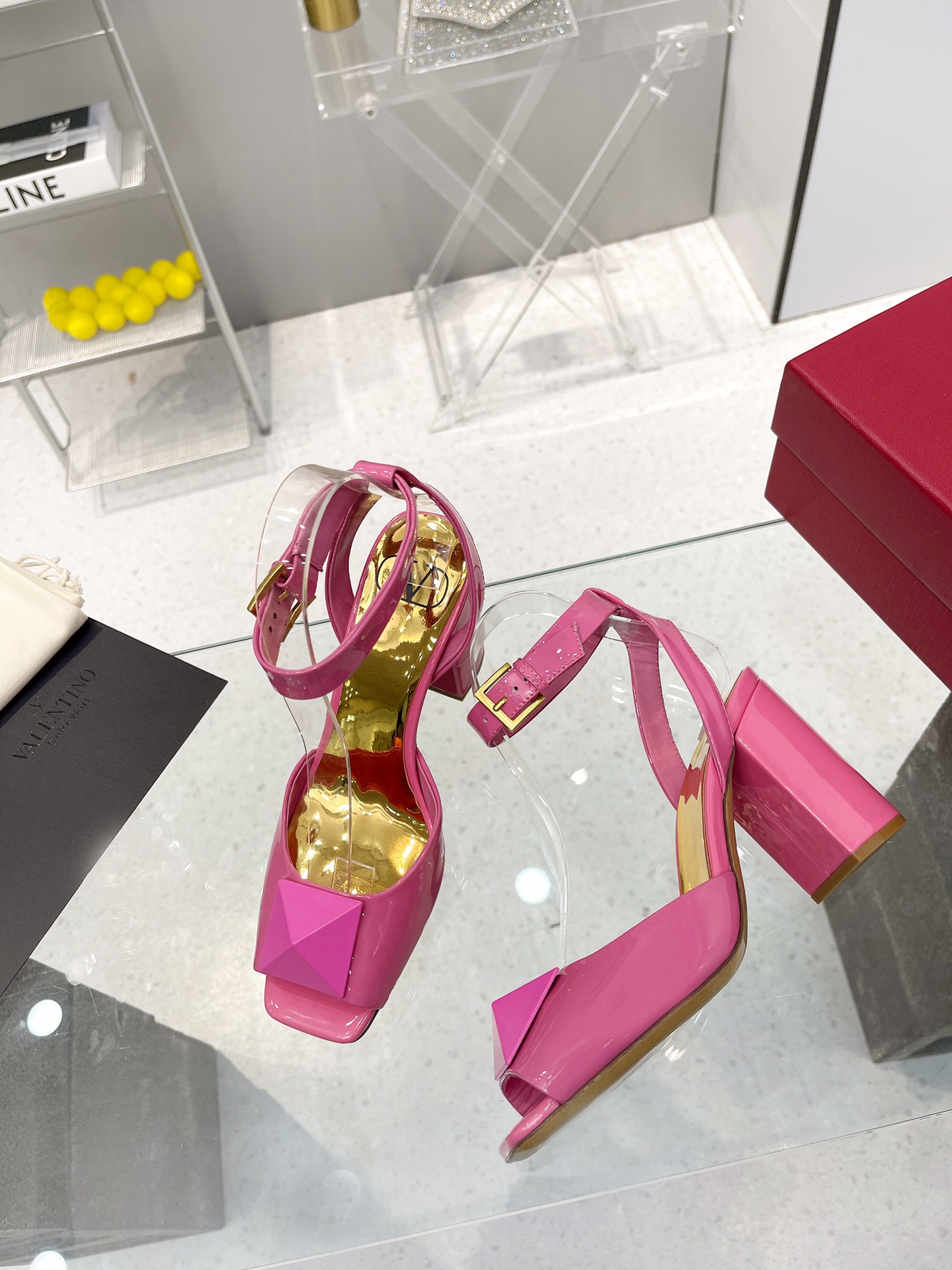 Valentino Garavani One Stud Sandal With Maxi Stud Embellishment Pink For Women XW0S0EI6CYII16 - Soul Replicas