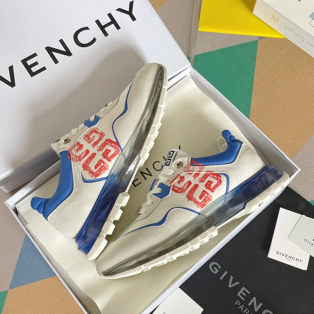 Givenchy Air Cushion Sneakers Blue For Men GVC - Soul Replicas