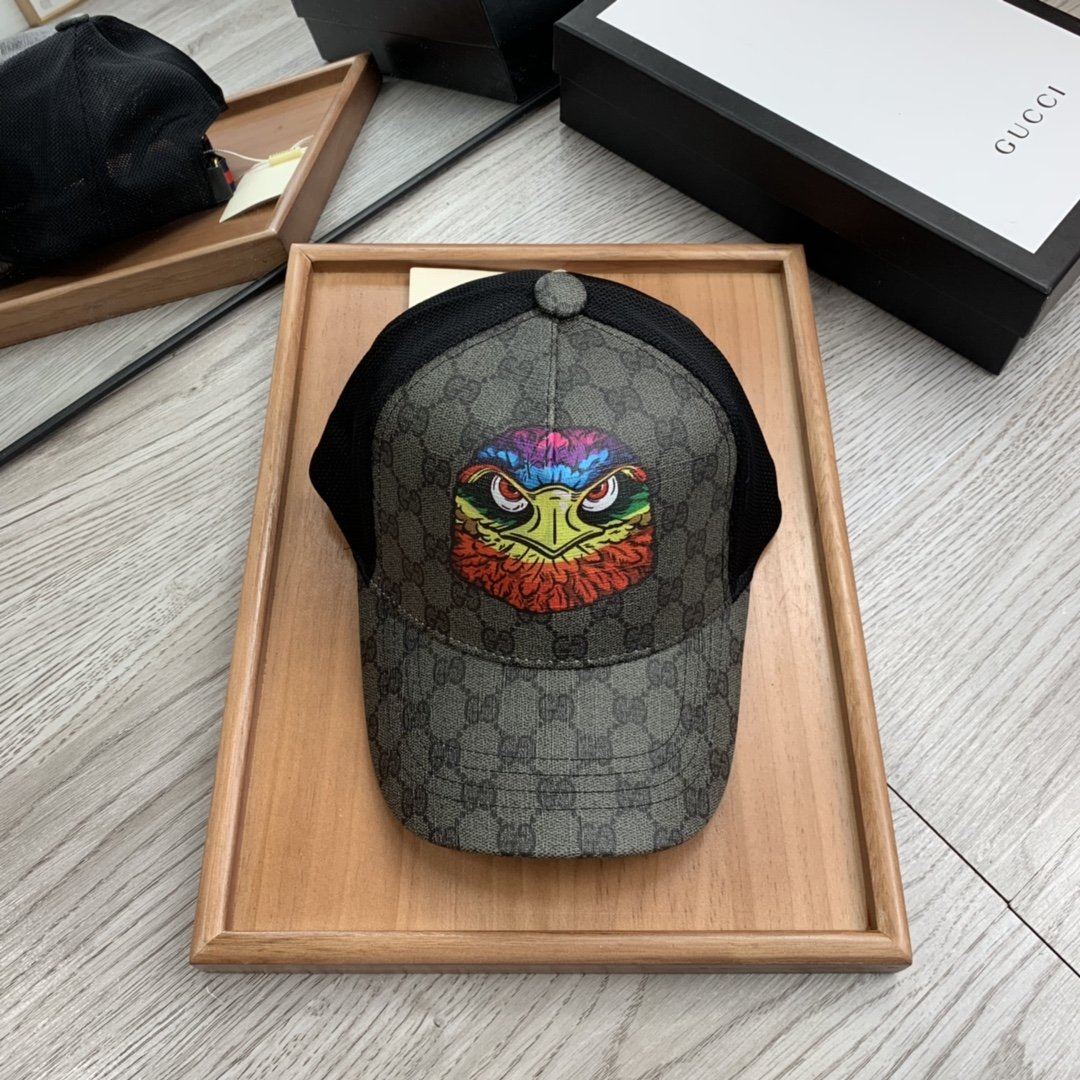Gucci Canvas Baseball Cap Black - Soul Replicas