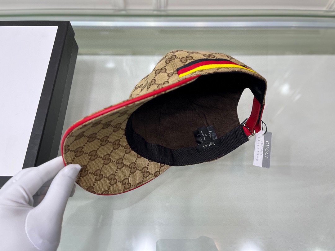 Gucci Canvas Baseball Cap Brown - Soul Replicas