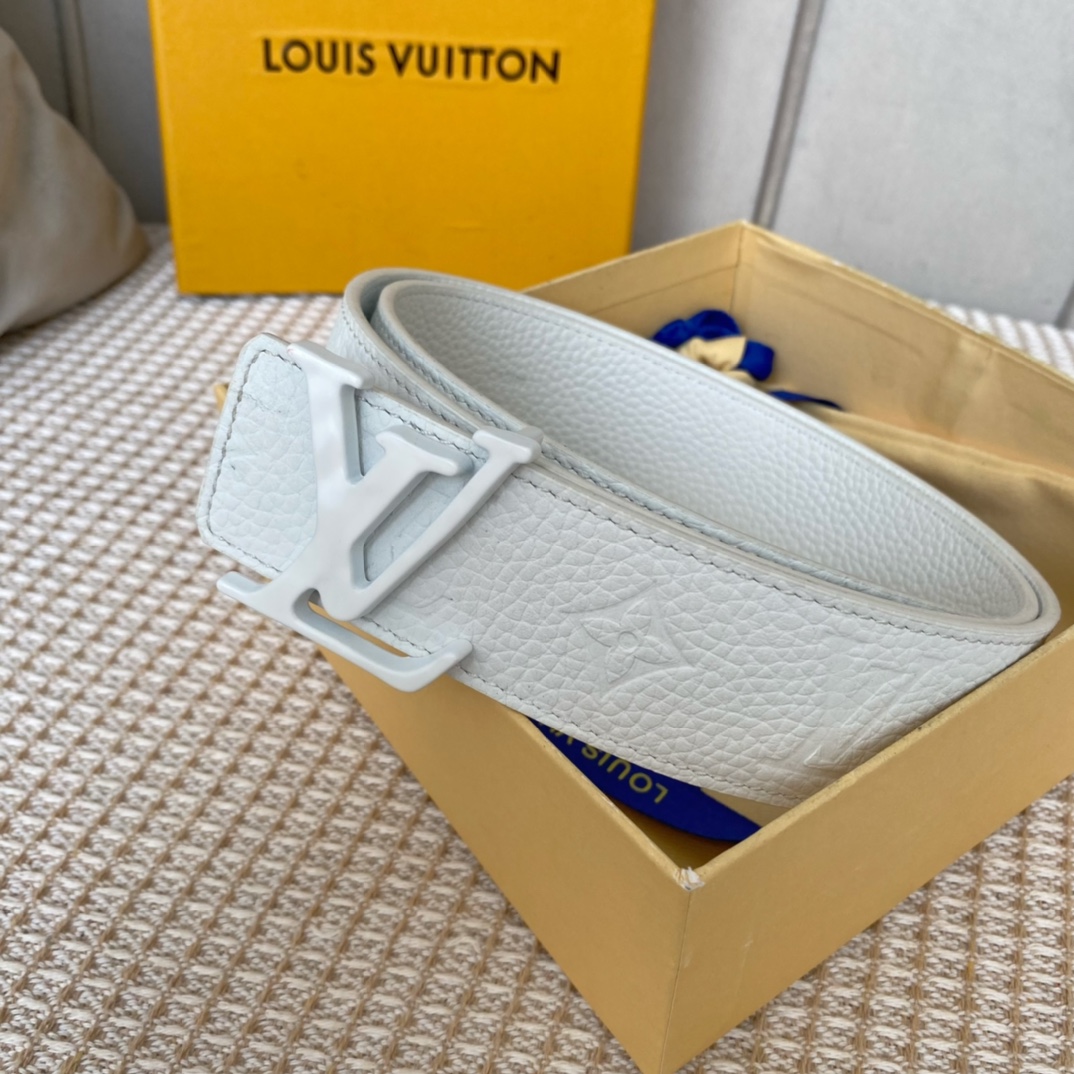 Louis Vuitton Iconic Reversible LV Belt White LV Women Belt - Soul Replicas