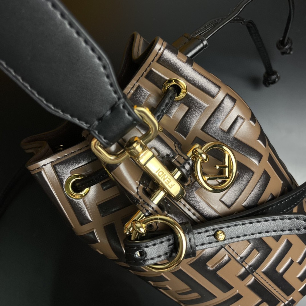 Fendi Mon Tresor Brown Mini Bag For Woman 18cm/7in 8BS010A659F13VK - Soul Replicas