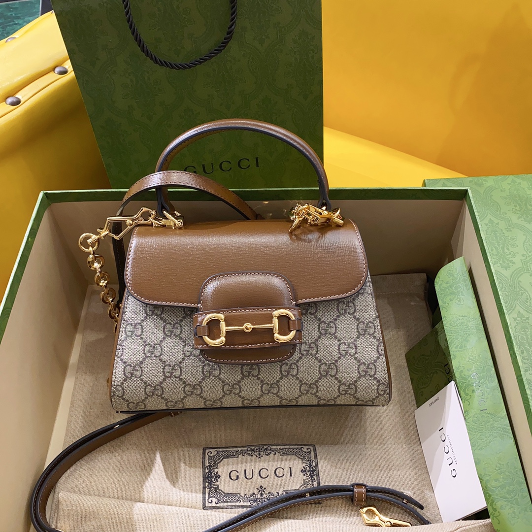 Gucci Horsebit 1955 Mini Bag Brown For Women. Women-s Bags 8.7in/22cm Gucci ‎703848 9AAAJ 8563 - Soul Replicas