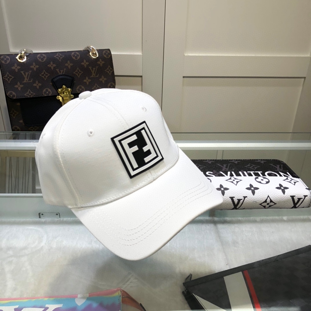 Fendi Baseball Cap White Fendi Cap - Soul Replicas