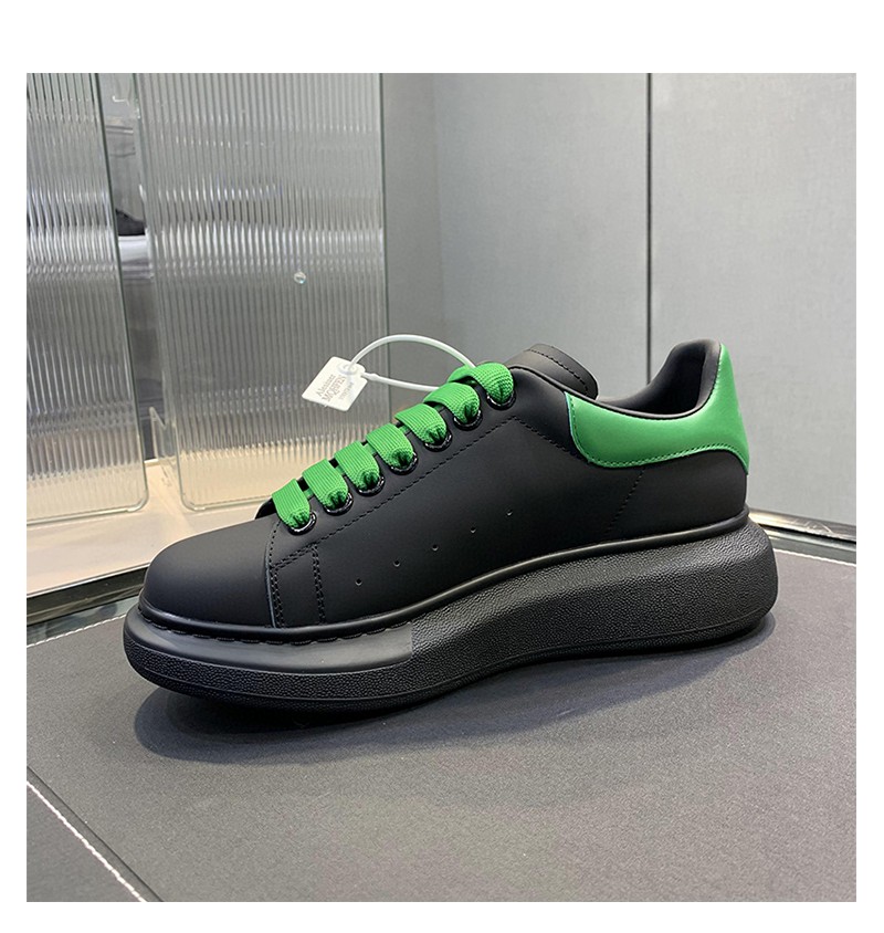 Alexander McQueen Oversized Sneaker Black/Green For Women - Soul Replicas