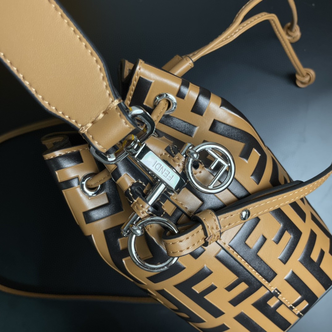 Fendi Mon Tresor Light Brown Mini Bag For Woman 18cm/7in - Soul Replicas