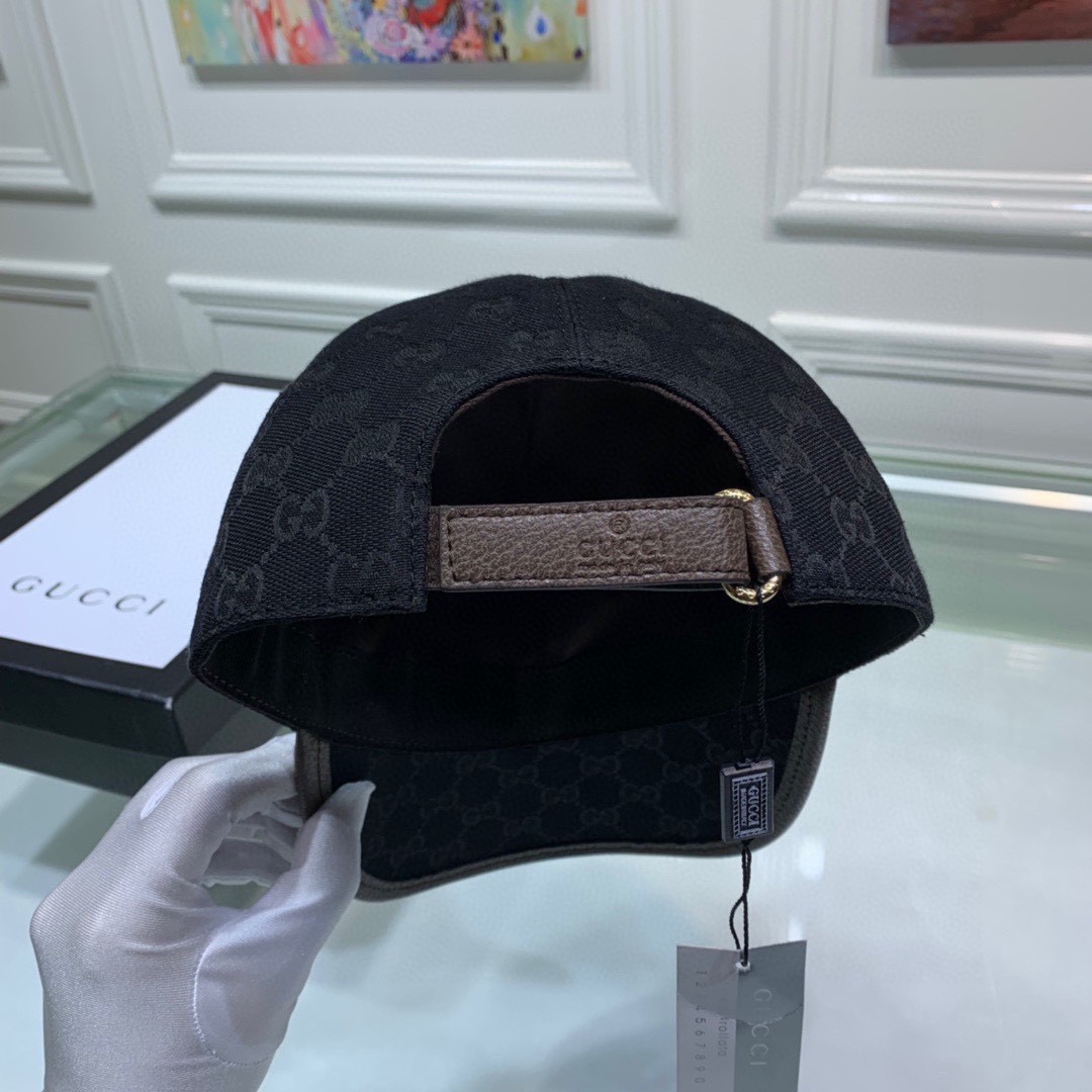 Gucci Canvas Baseball Hat Black Gucci Hat - Soul Replicas