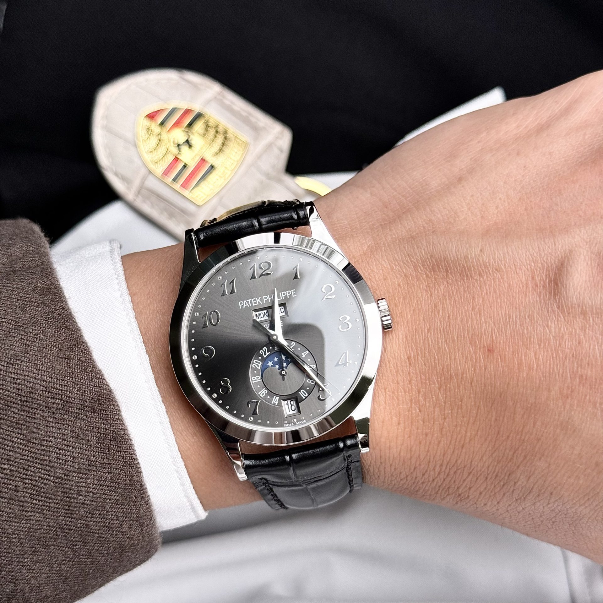 Patek Philippe Fake Watch Complications 5396G Gray Dial GR Factory 38.5mm - Soul Replicas