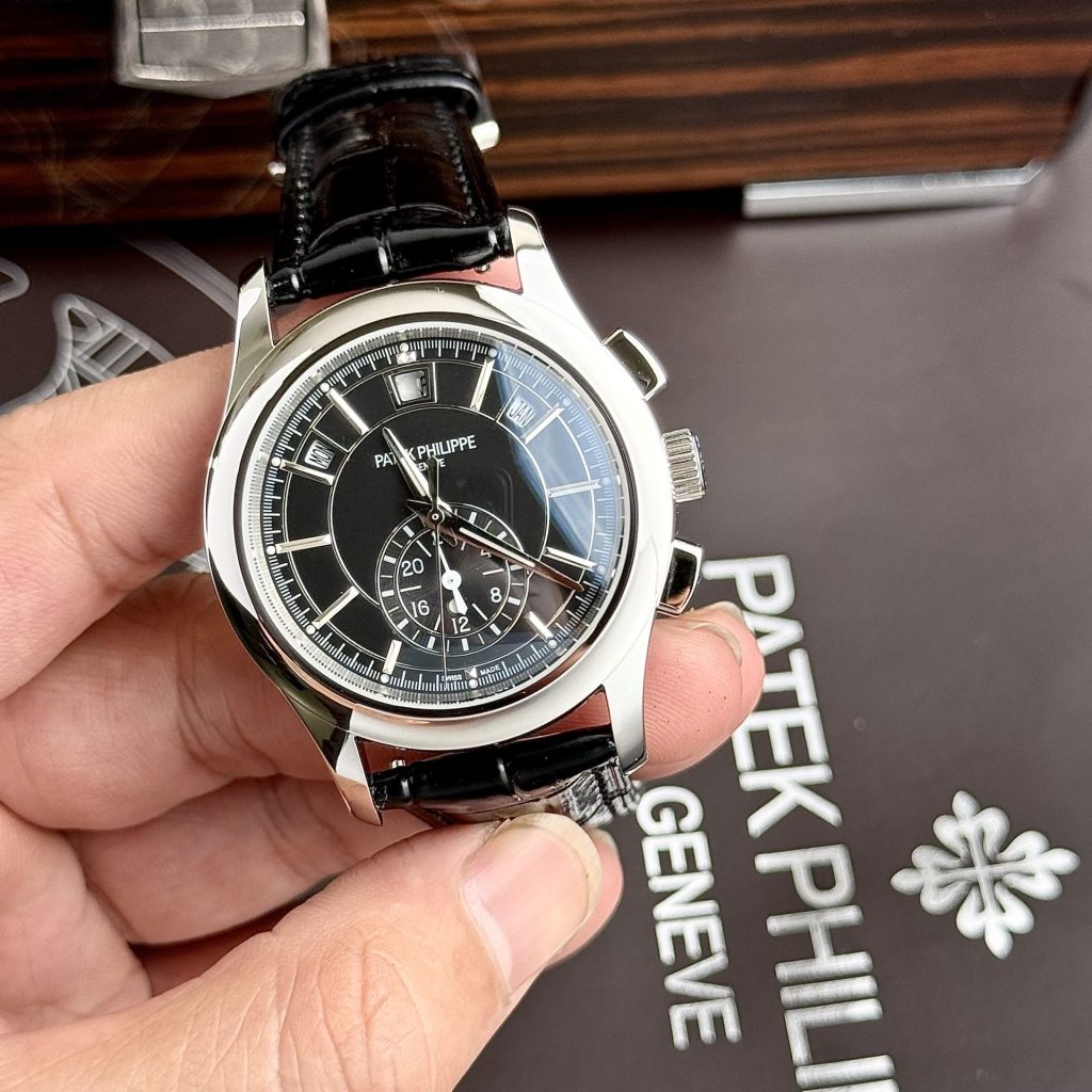 Patek Philippe Replica Watch Complications 5905G Dial Black 42mm - Soul Replicas