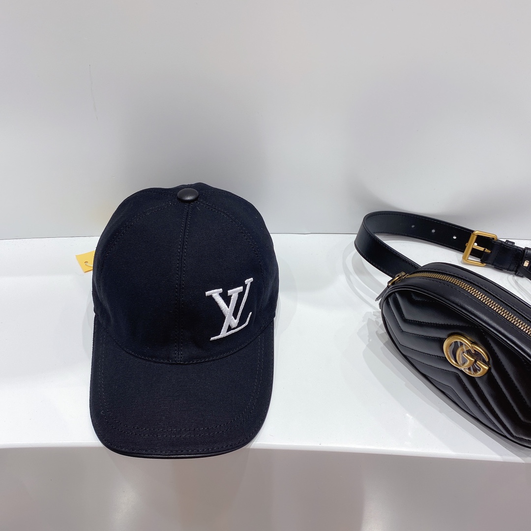 Louis Vuitton Be My Cap Black LV Cap - Soul Replicas