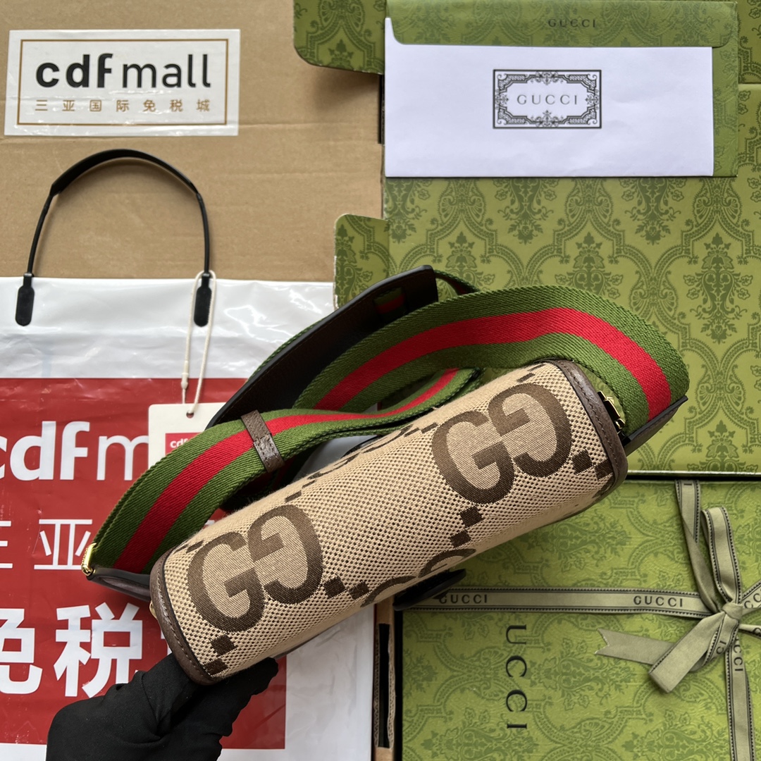 Gucci Jumbo Gucci Canvas Shoulder Bag Beige And Multicolor For Women. Women-s Bags 7.8in/20cm Gucci‎ ‎‎‎699438 UKMDG 2570 - Soul Replicas