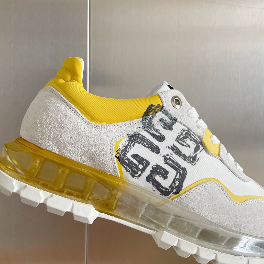 Givenchy Air Cushion Sneakers Yellow For Men GVC - Soul Replicas