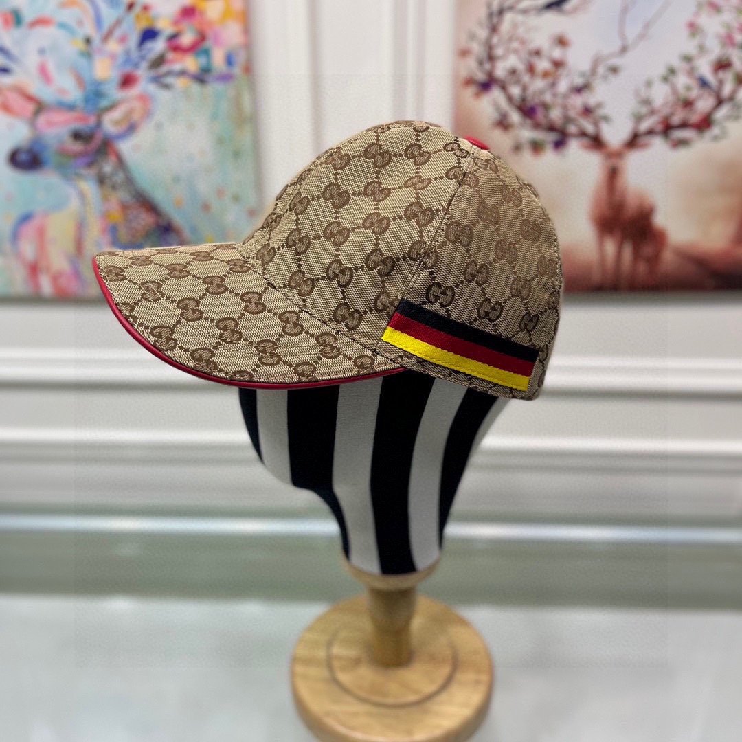 Gucci Canvas Baseball Cap Brown - Soul Replicas