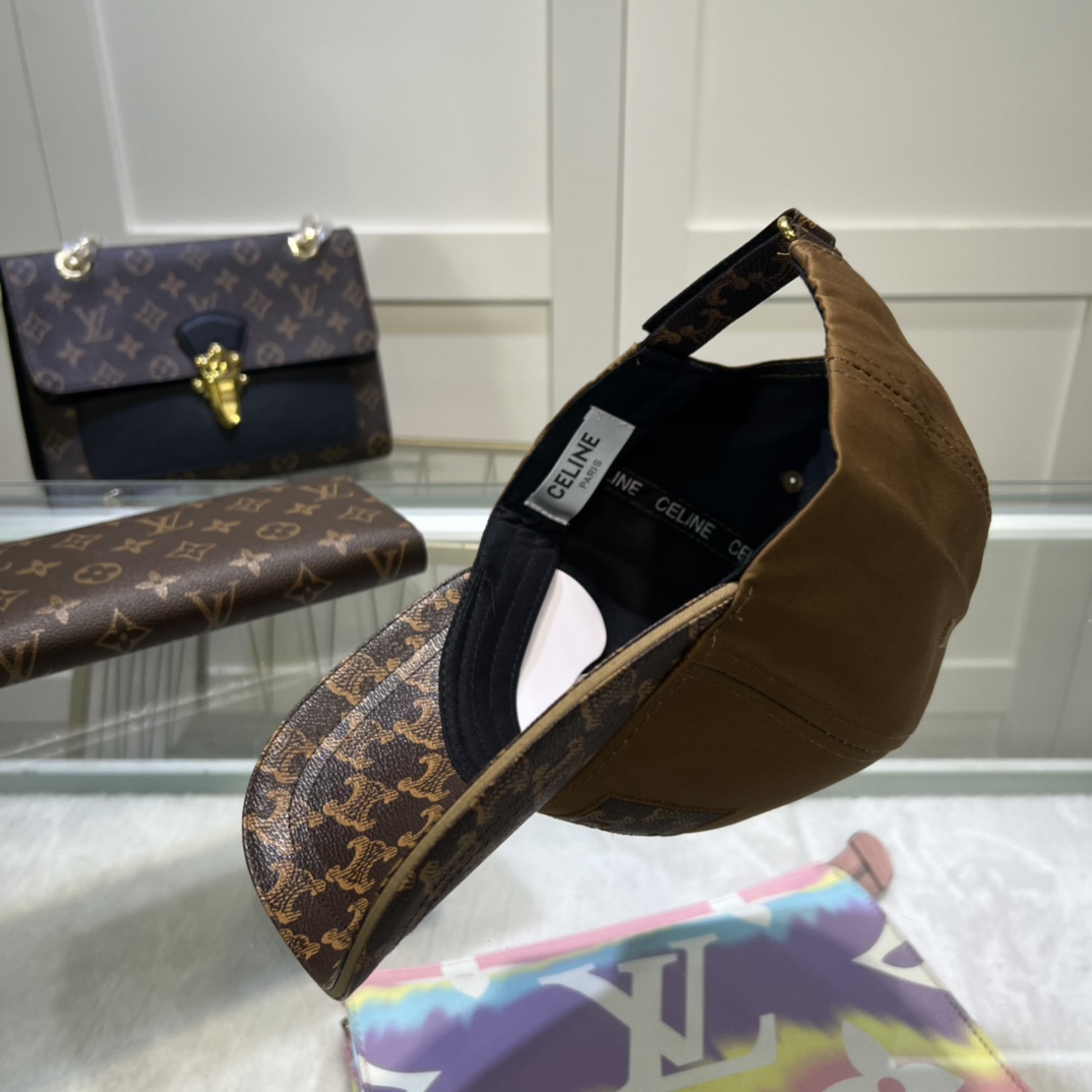 Celine Triomphe Baseball Cap Black Celine Cap - Soul Replicas