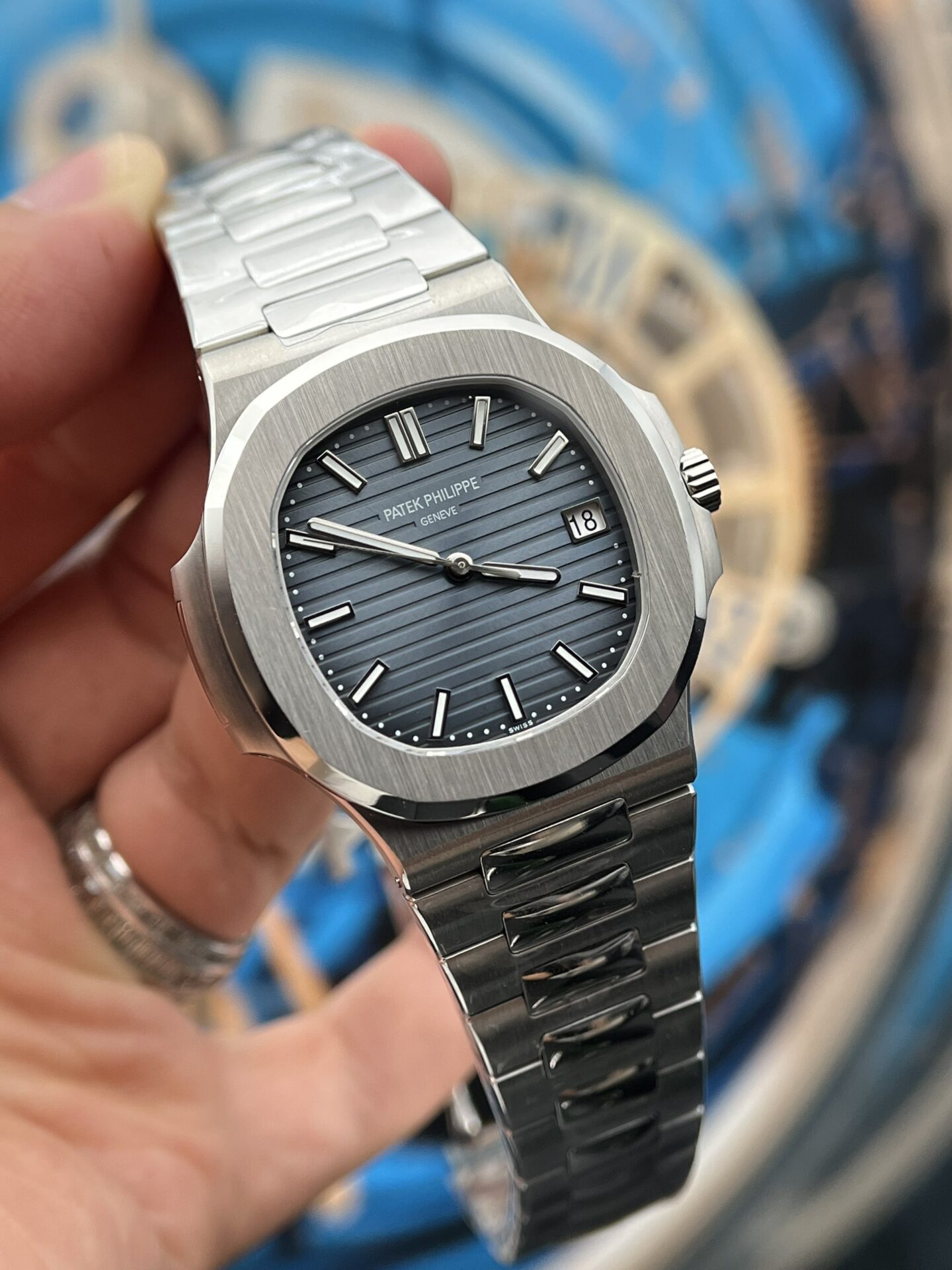 Patek Philippe Replica Watch Nautilus 5811 Blue Dial 3K Factory 41mm - Soul Replicas