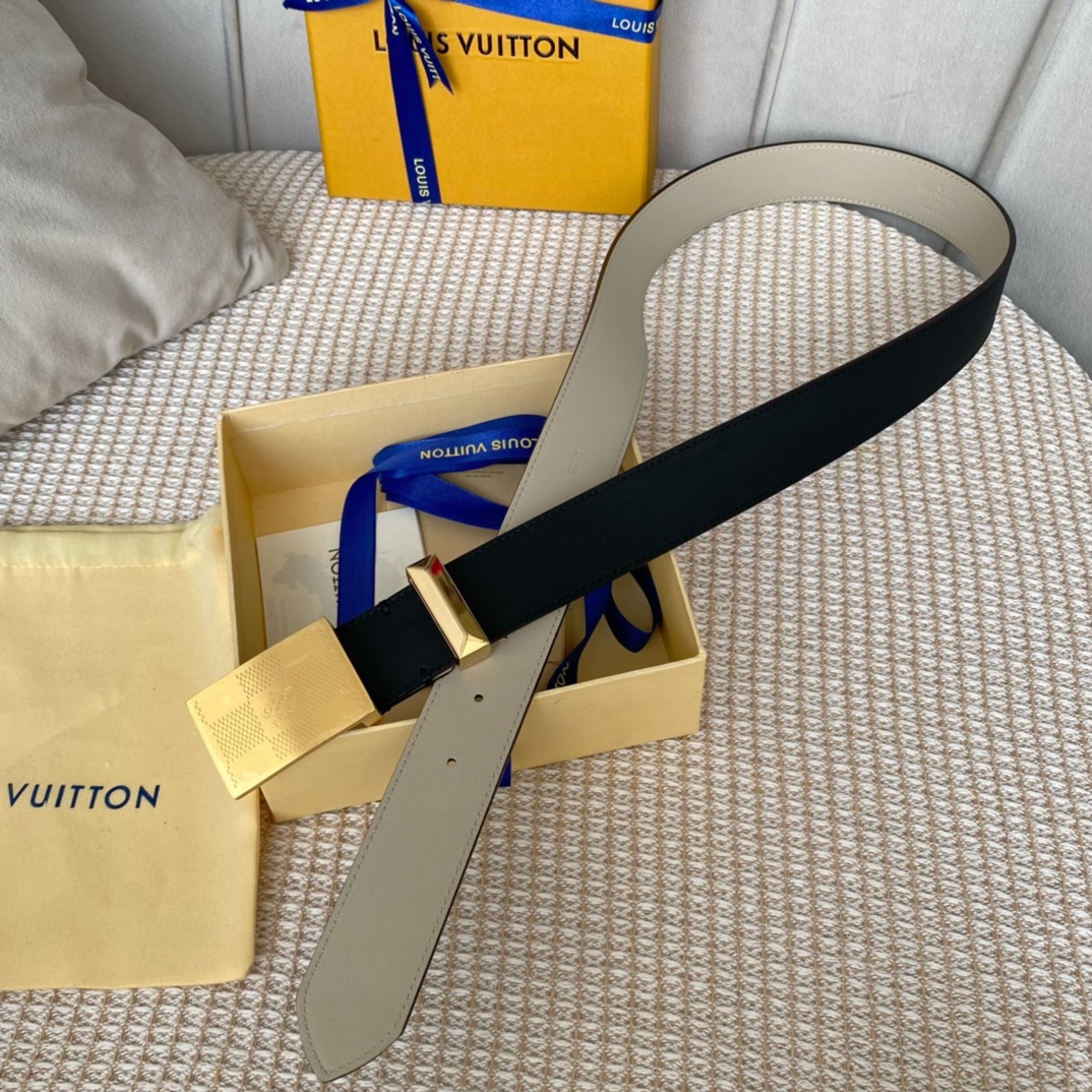 Louis Vuitton Metropole LV Belt Black LV Women Belt - Soul Replicas