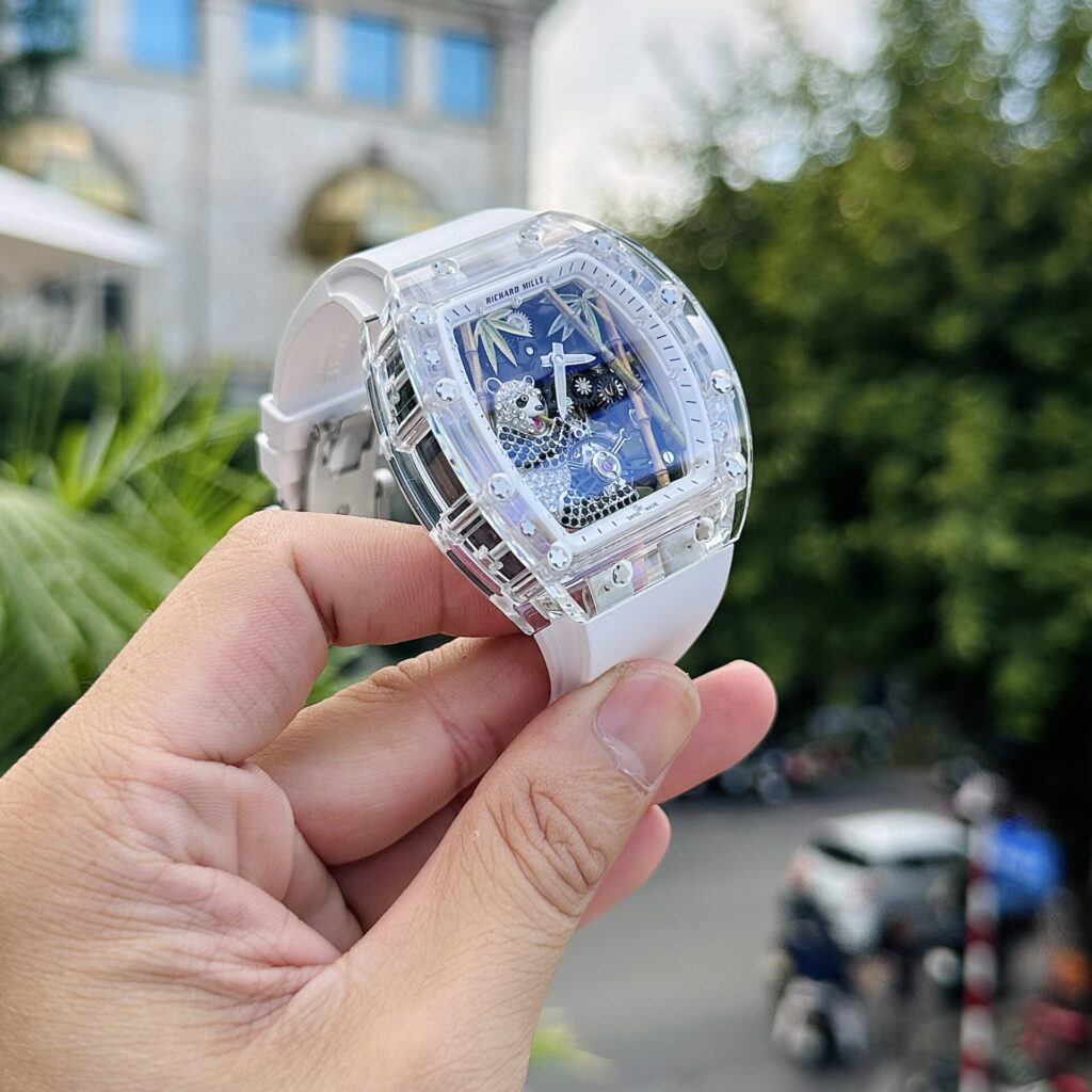 Richard Mille Replica Watch RM26-01 Tourbillon Sapphire Motifs Panda 43mm - Soul Replicas