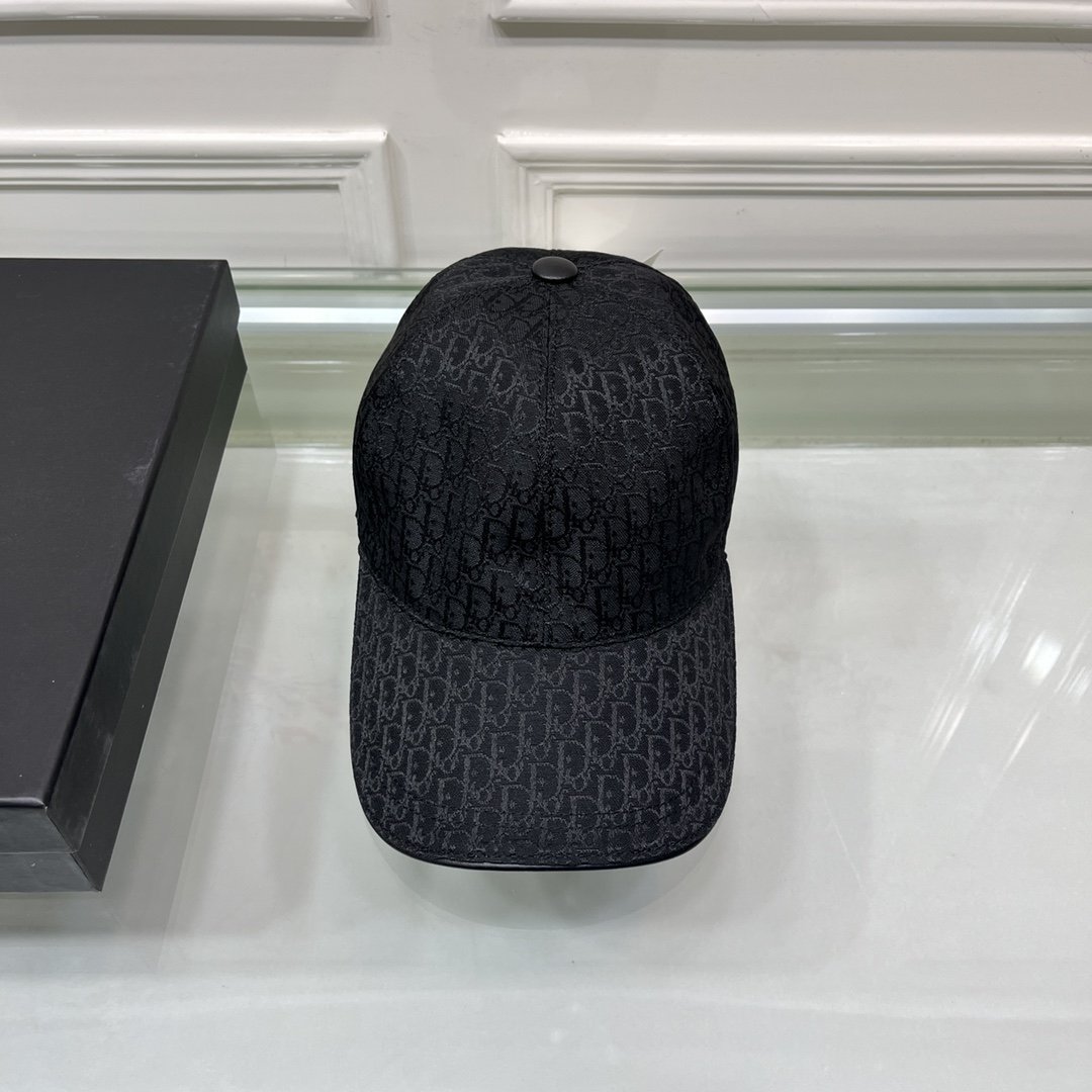 Christian Dior Jack Dior Baseball Cap In Black - Soul Replicas