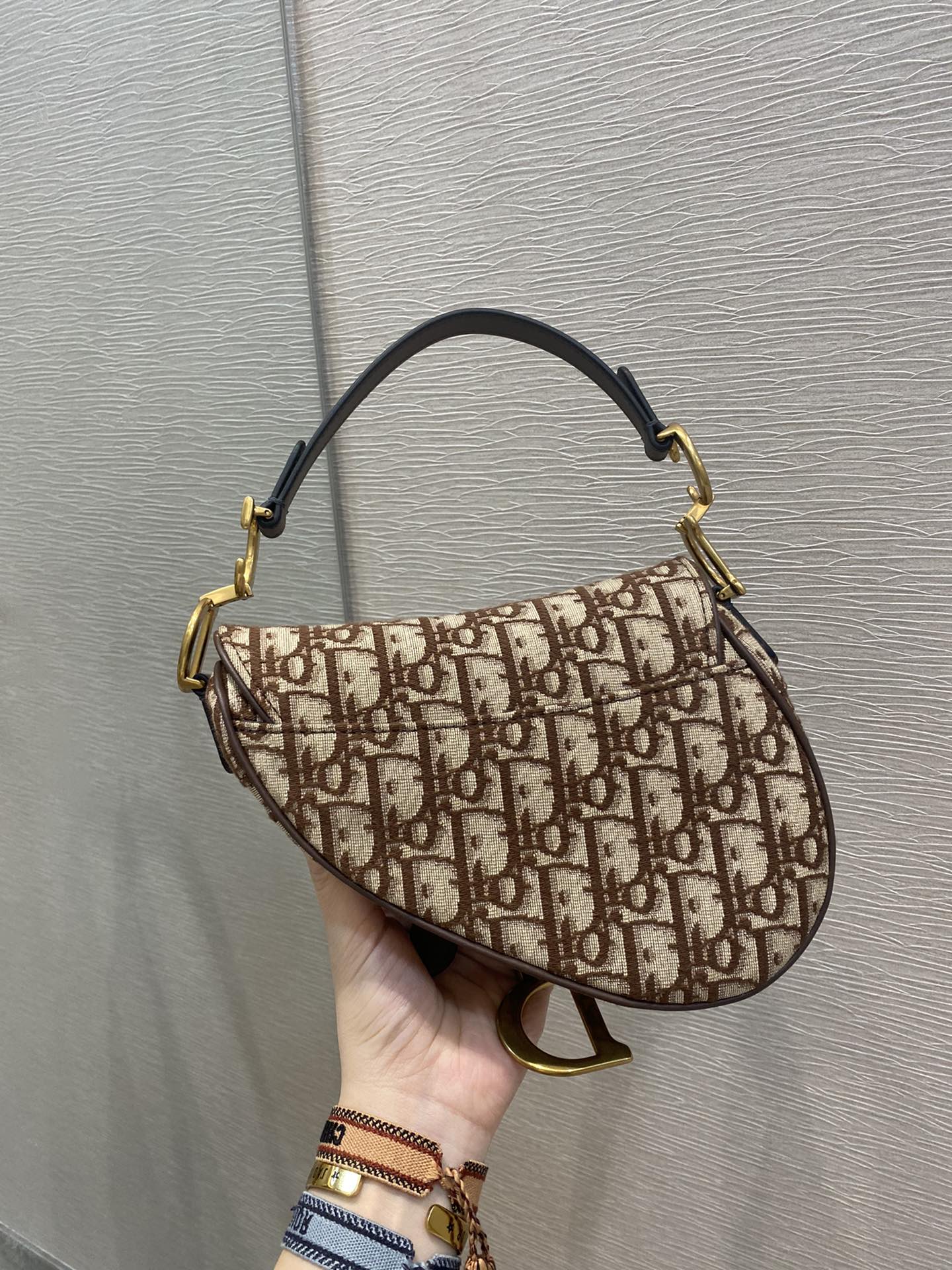 Christian Dior Brown Mini Saddle Bag For Women 21cm/7in CD - Soul Replicas