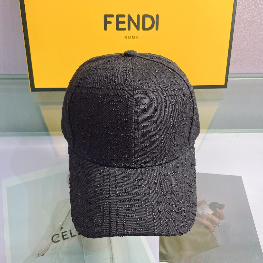 Fendi Baseball Cap Black Fendi Cap - Soul Replicas
