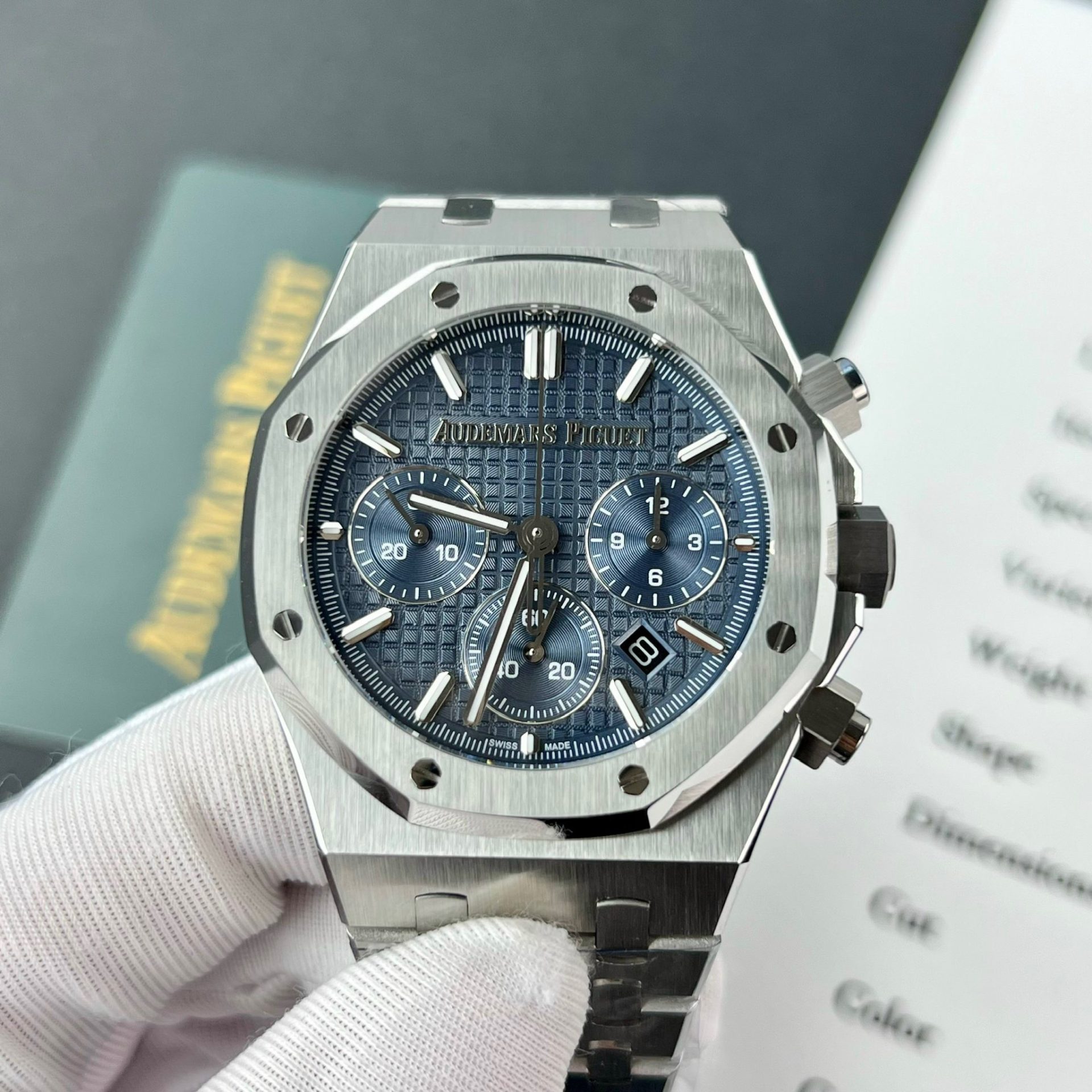 Audemars Piguet Royal Oak 26715ST Blue Dial Replica Watch ZF Factory 38mm - Soul Replicas
