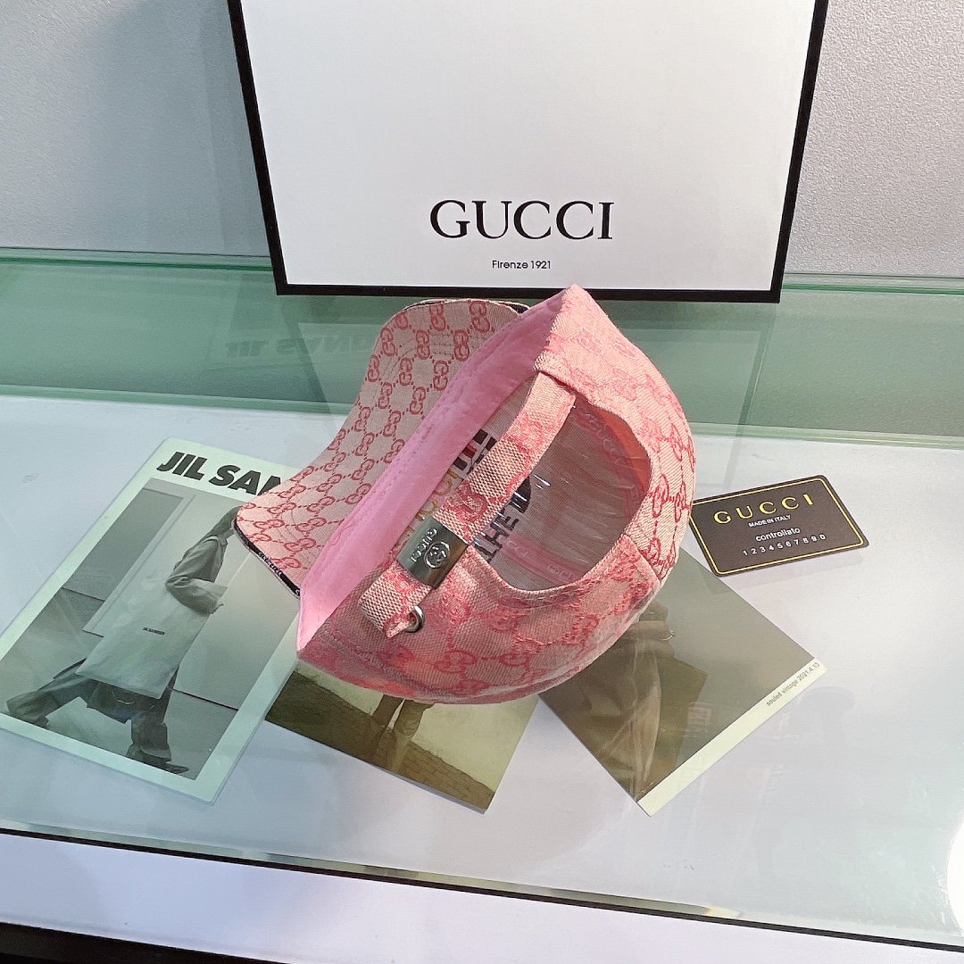 Gucci Canvas Baseball Cap Pink - Soul Replicas