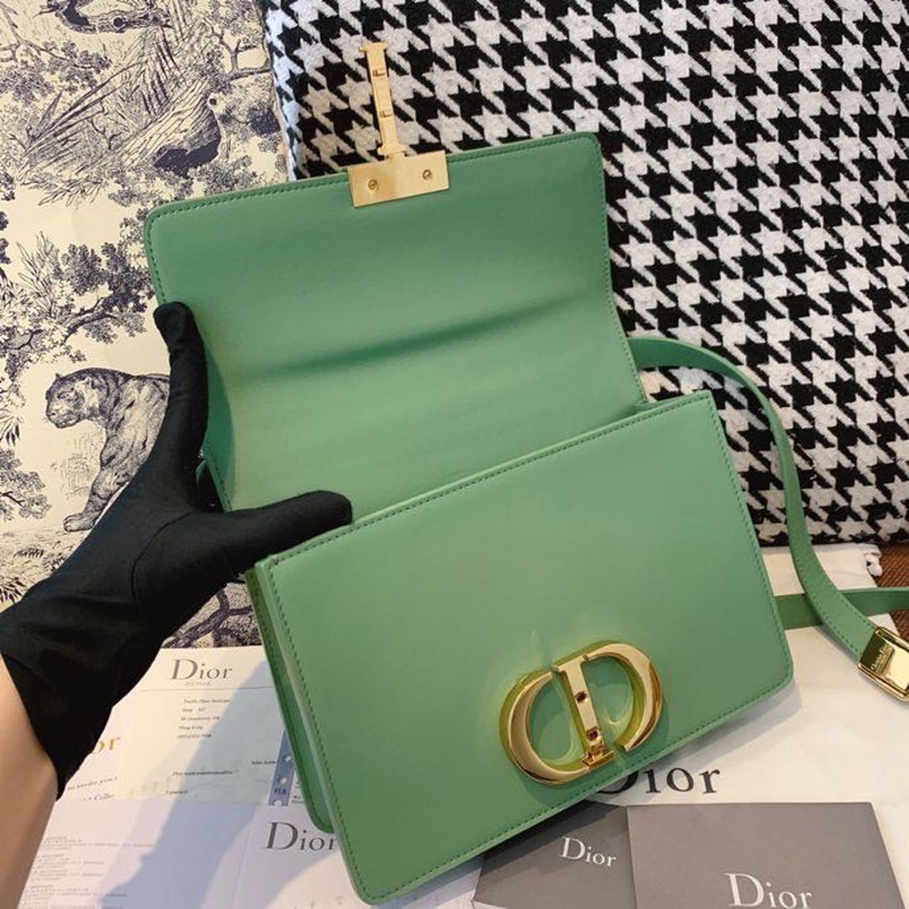 Christian Dior Medium 30 Montaigne Bag Deep Mint Green Box For Women 24cm/9in CD - Soul Replicas