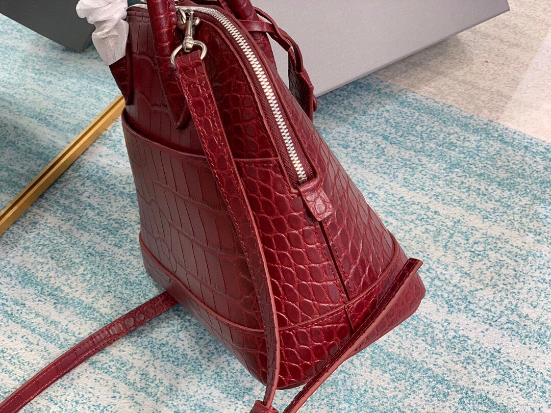 Balenciaga Ville XXS Handbag In Dark Red. For Women. Women-s Bags 8.6in/22cm - Soul Replicas