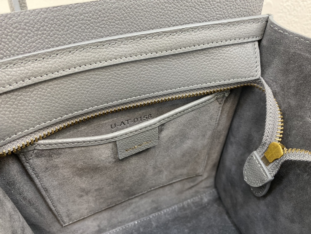 Celine Nano LuGucciage Bag In Drummed Brown For Women 8in/20cm  - Soul Replicas