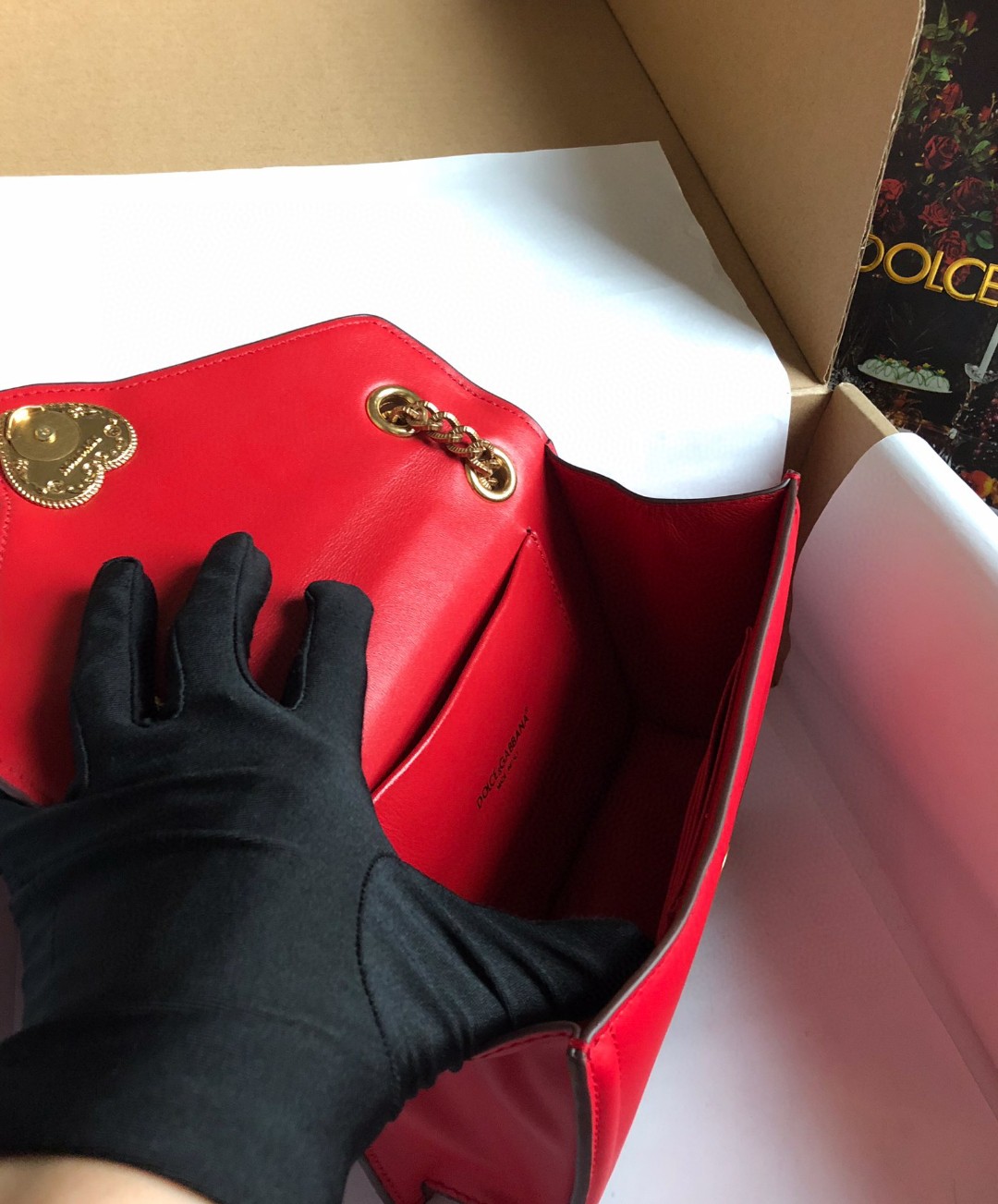 Dolce & Gabbana Medium Devotion Bag Red For Women 8.1in/20.5cm DG - Soul Replicas