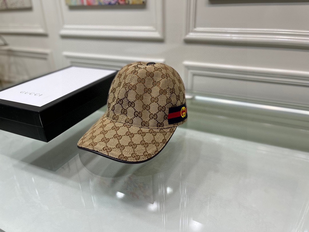 Gucci Canvas Baseball Cap Brown - Soul Replicas